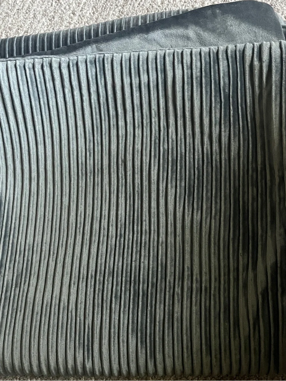 Gray Pillow Covers Velvet Striped Pattern - Soft Throw Pillows For Home Decor